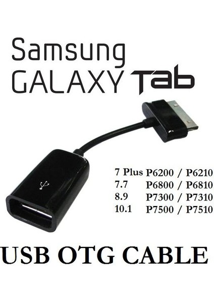 Samsung Galaxy Tab Tab 2 Note 10.1 Usb Otg Kablo Host Kablo