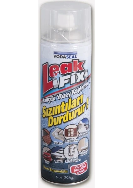 Leak Fix Kauçuk İzolasyon Spreyi 396 Gr Beyaz