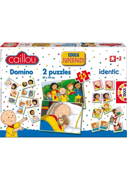 Caillou Superpack - Puzzle + Domino Oyun Seti