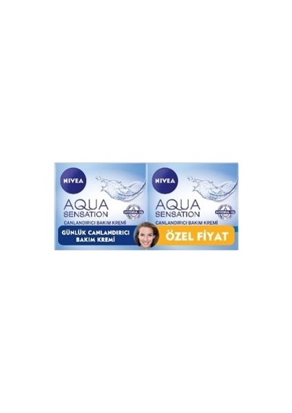 Aqua Sensation Canlandırıcı Yüz Bakım Kremi 50 ml 1+1 Set Avantajlı Paket