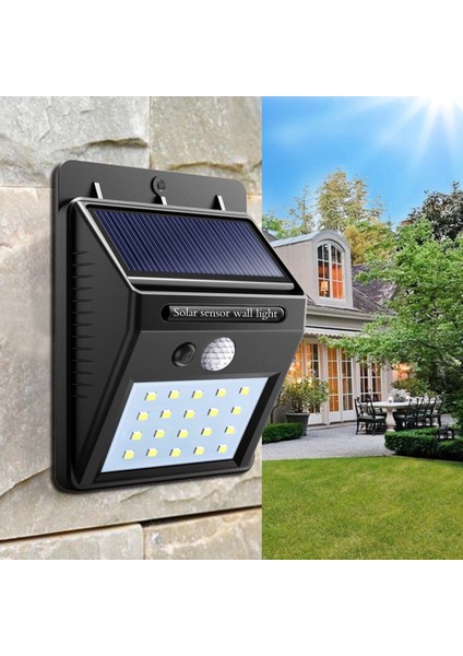 Güneş Enerjili Şarj Olabilen 20 Ledli Bahçe Lambası