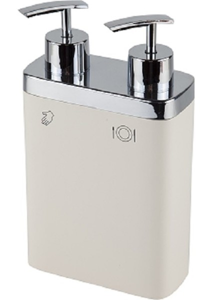 Viva 2'Li Sıvı Sabunluk Bej M-E11-09