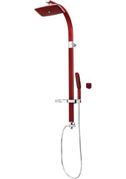 - Modern Duş Ünitesi Kirmizi 440534