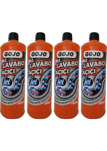 Lavabo Açıcı Jel 4'Lü Paket