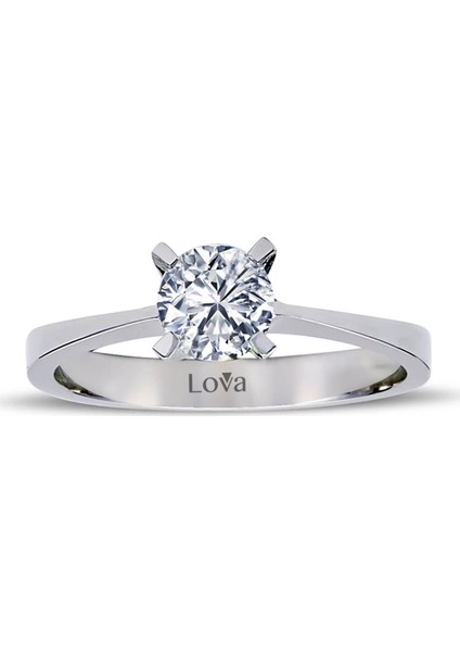 Lova E Renk 0,63 Karat Pırlanta Tektaş Yüzük 1010033