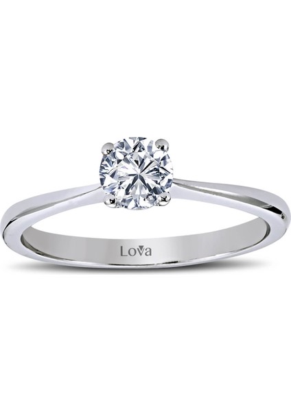 Lova H Renk 0,46 Karat Pırlanta Tektaş Yüzük 1010039