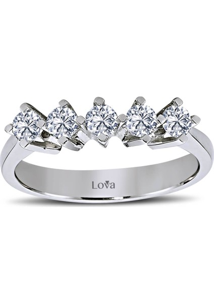 Lova 0,55 Karat Pırlanta Beştaş Yüzük 1010071
