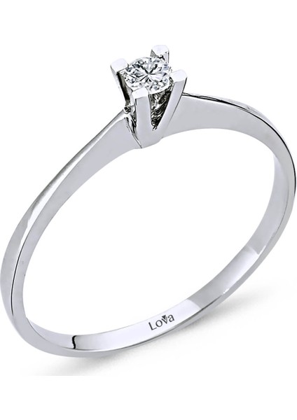 Lova G Renk 0,08 Karat Pırlanta Tektaş Yüzük 1020093