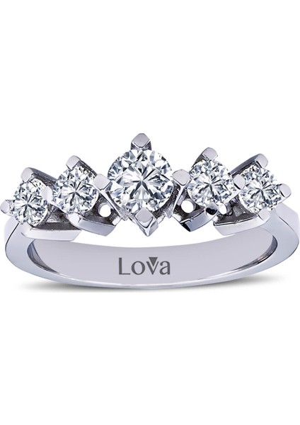 Lova 0,85 Karat Pırlanta Beştaş Yüzük 1020193