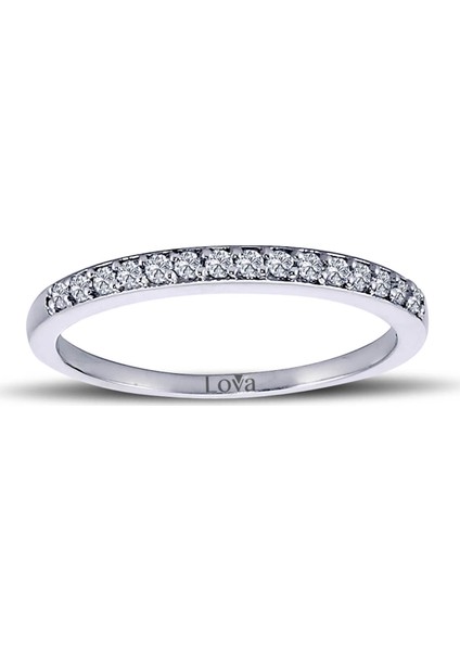 Lova 0,18 Karat Pırlanta Yarımtur Yüzük 1020213