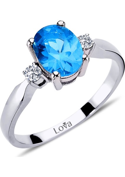 lı Oval Blue Topaz Yüzük 1020228 fiyatları