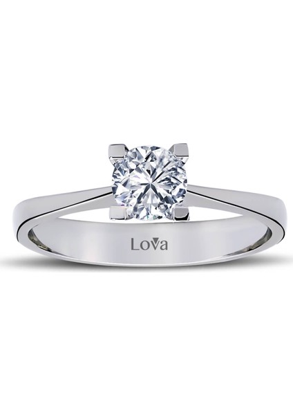 Lova H Renk 0,55 Karat Pırlanta Tektaş Yüzük 1030004