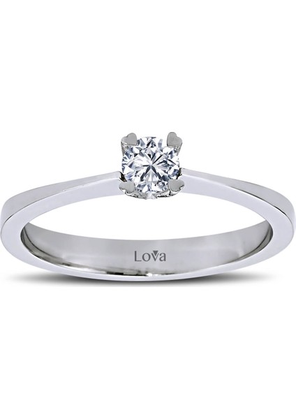 Lova E Renk 0,19 Karat Pırlanta Tektaş Yüzük 1030058