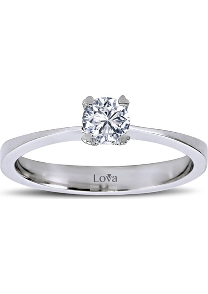 Lova E Renk 0,33 Karat Pırlanta Tektaş Yüzük 1030059