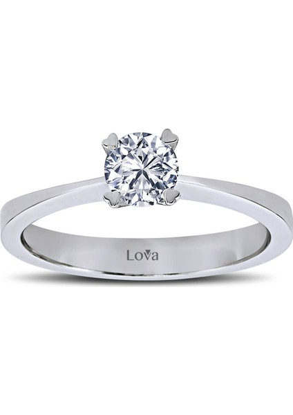 Lova F Renk 0,42 Karat Pırlanta Tektaş Yüzük 1030061