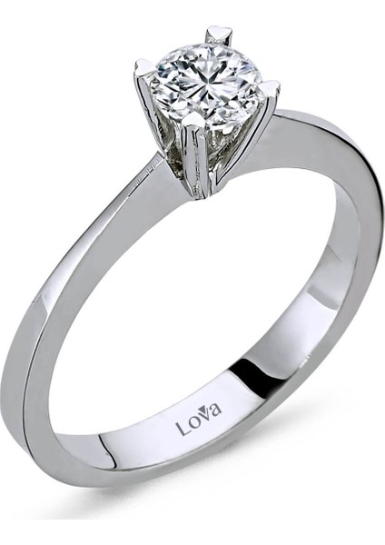 Lova F Renk 0,42 Karat Pırlanta Tektaş Yüzük 1030061