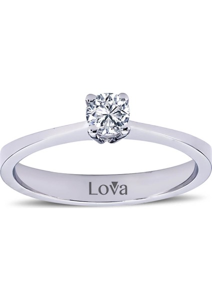 Lova H Renk 0,23 Karat Pırlanta Tektaş Yüzük 1030062