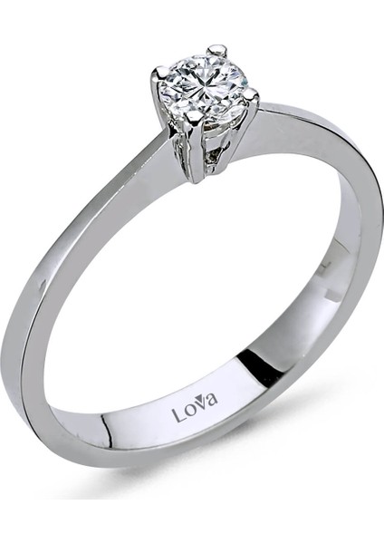 Lova H Renk 0,23 Karat Pırlanta Tektaş Yüzük 1030062
