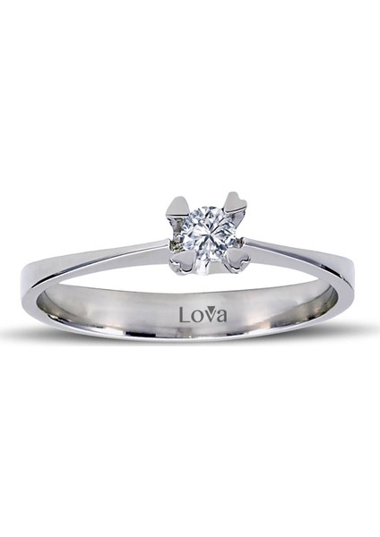 Lova G Renk 0,10 Karat Pırlanta Tektaş Yüzük 1030081