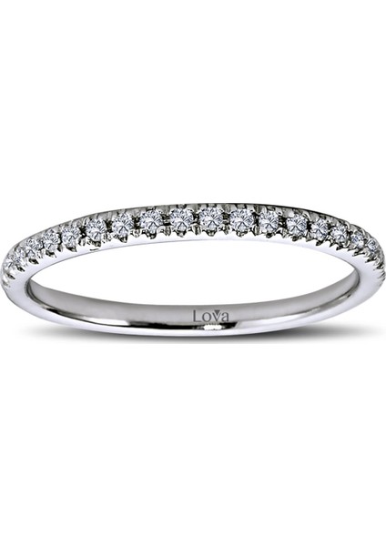Lova 0,15 Karat Pırlanta Yarımtur Yüzük 1030148