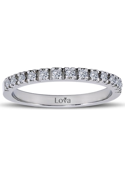Lova 0,16 Karat Pırlanta Yarımtur Yüzük 1030149
