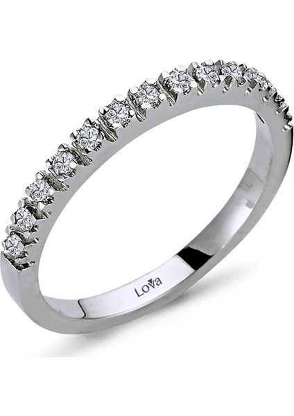 Lova 0,16 Karat Pırlanta Yarımtur Yüzük 1030149