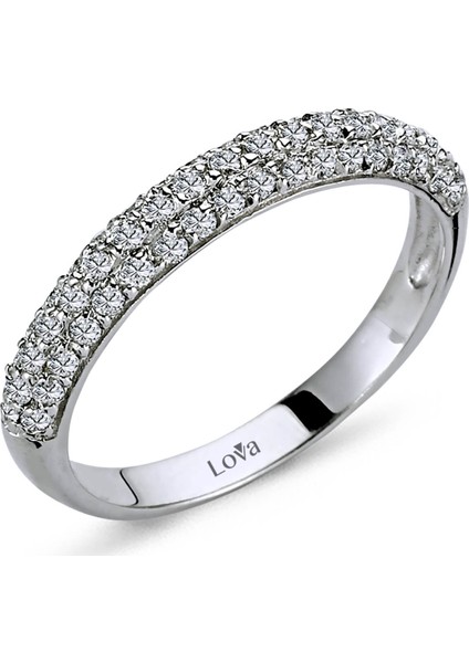 Lova 0,39 Karat Pırlanta Yarımtur Yüzük 1030155