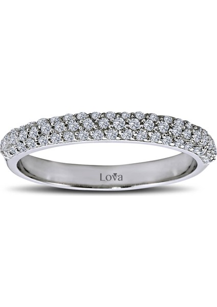 Lova 0,46 Karat Pırlanta Yarımtur Yüzük 1030156