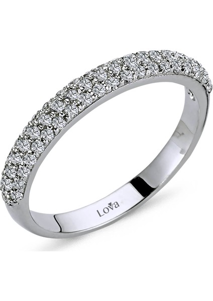 Lova 0,46 Karat Pırlanta Yarımtur Yüzük 1030156 fiyatları