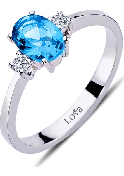 lı Blue Oval Topaz Yüzük 1030162 fiyatları