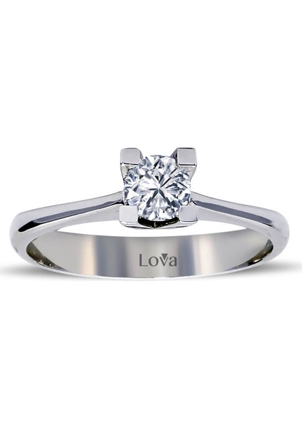 Lova E Renk 0,33 Karat Pırlanta Tektaş Yüzük 1040009