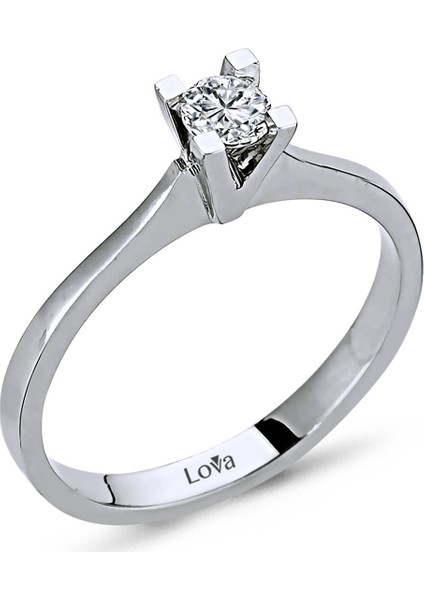 Lova D Renk 0,20 Karat Pırlanta Tektaş Yüzük 1040017