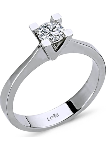 Lova E Renk 0,40 Karat Pırlanta Tektaş Yüzük 1040019