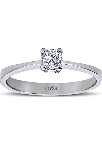 Lova H Renk 0,21 Karat Pırlanta Tektaş Yüzük 1040039