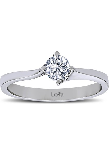 Lova F Renk 0,33 Karat Pırlanta Tektaş Yüzük 1040057