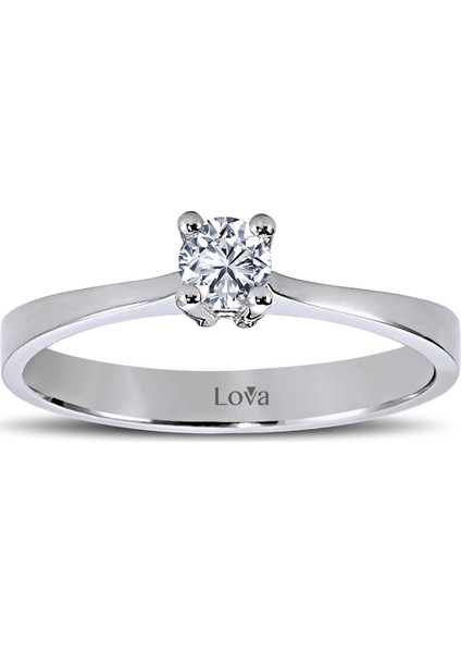 Lova E Renk 0,19 Karat Pırlanta Tektaş Yüzük 1040065