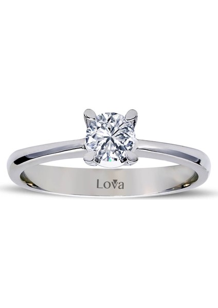 Lova F Renk 0,37 Karat Pırlanta Tektaş Yüzük 1040069