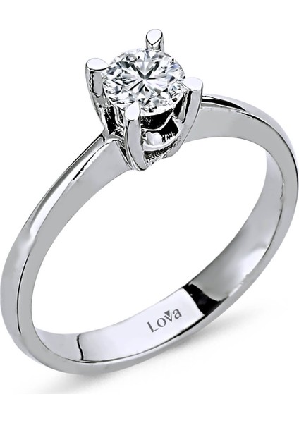 Lova F Renk 0,37 Karat Pırlanta Tektaş Yüzük 1040069