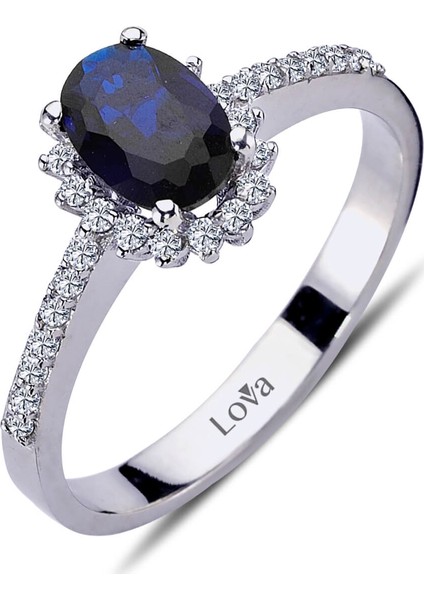 lı Oval Safir Anturaj Yüzük 1040087 fiyatları