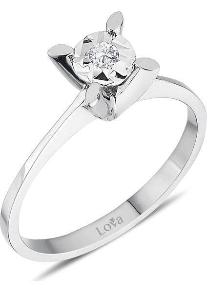 Lova 0,50 Karat Efektli Pırlanta Tektaş Yüzük 1040105 fiyatları