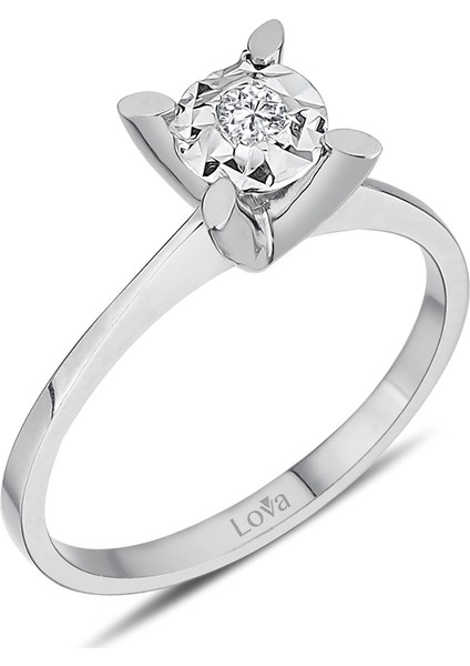 Lova 0,60 Karat Efektli Pırlanta Tektaş Yüzük 1040106 fiyatları