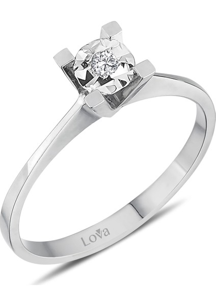 Lova 0,40 Karat Efektli Pırlanta Tektaş Yüzük 1040107 fiyatları