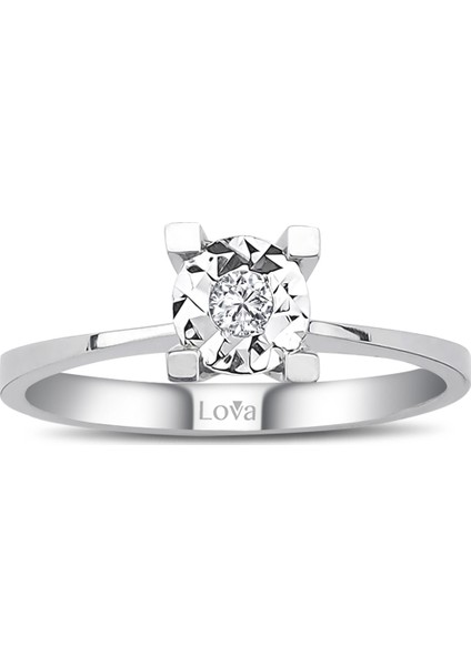 Lova 0,60 Karat Efektli Pırlanta Tektaş Yüzük 1040109