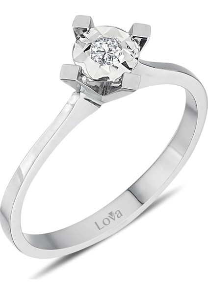Lova 0,50 Karat Efektli Pırlanta Tektaş Yüzük 1040111 fiyatları