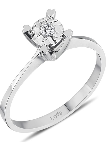 Lova 0,50 Karat Efektli Pırlanta Tektaş Yüzük 1040114 fiyatları