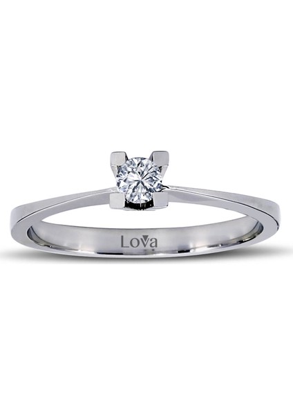 Lova 0,14 Karat Pırlanta Tektaş Yüzük 1050006