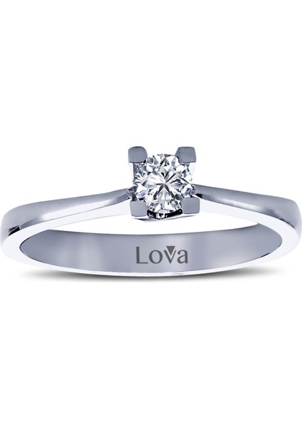 Lova H Renk 0,21 Karat Pırlanta Tektaş Yüzük 1050012