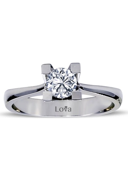 Lova H Renk 0,46 Karat Pırlanta Tektaş Yüzük 1050015