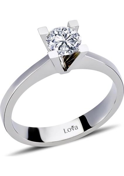Lova F Renk 0,70 Karat Pırlanta Tektaş Yüzük 1050019