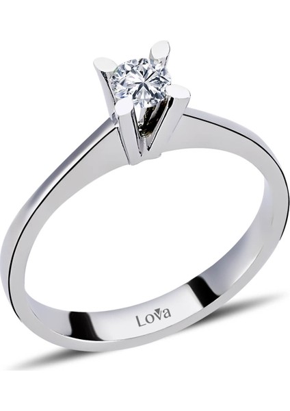 Lova E Renk 0,24 Karat Pırlanta Tektaş Yüzük 1050042